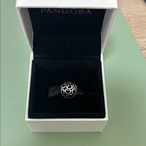 Pandora Silver Openwork Heart Bead